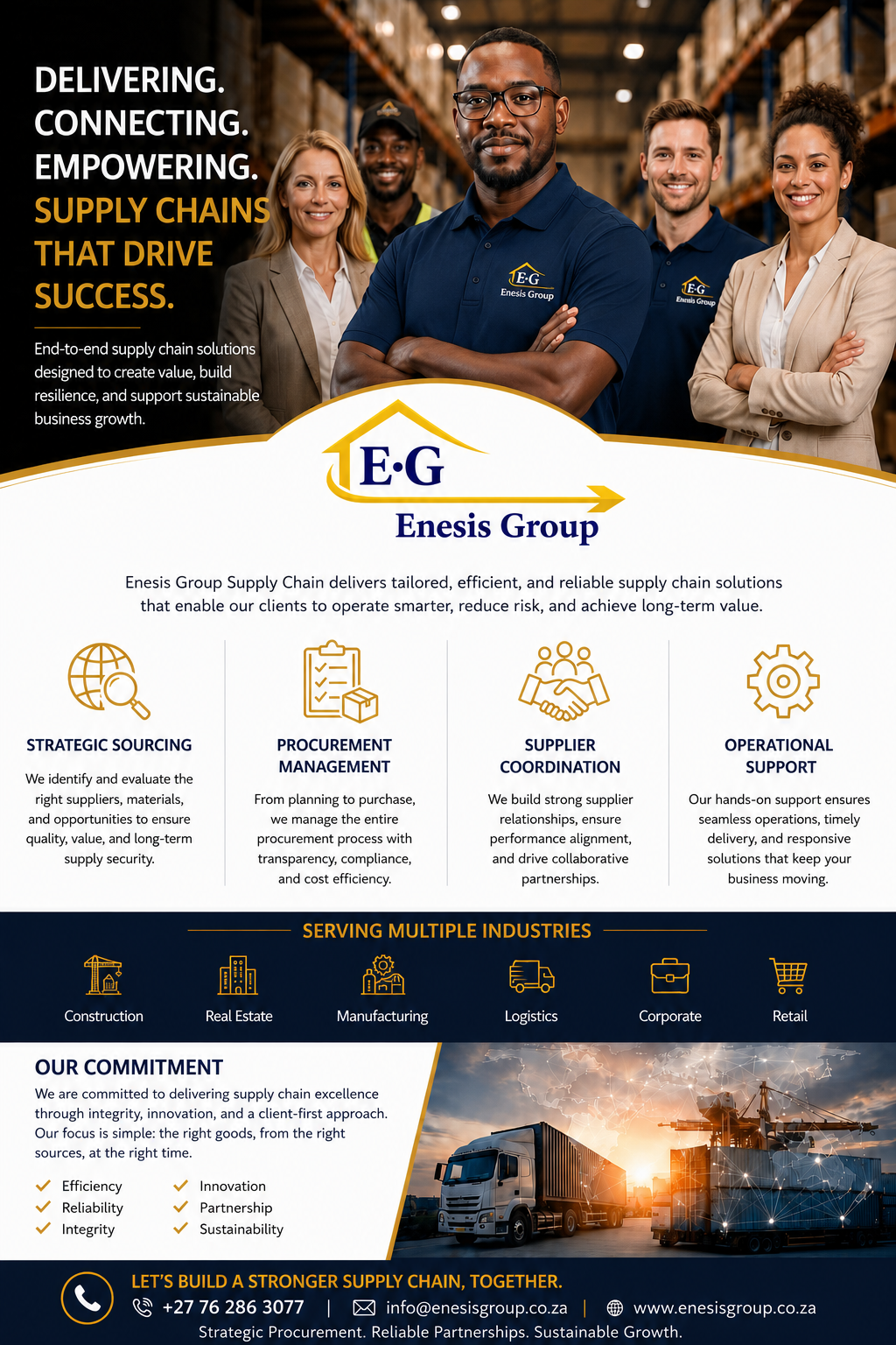 Enesis Group Supply Chain - Delivering, Connecting, Empowering